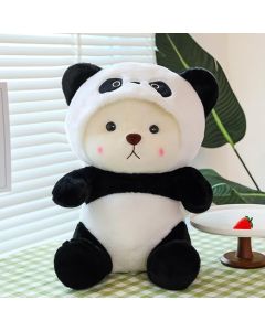  Tinytotem Removing Soft Panda Plush Toys Cute Panda Stuffed Toys 50cm - Best for Gifting and Decor (White Black) 